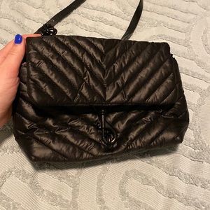 Rebecca Minkoff black puffer crossbody